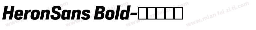 HeronSans Bold字体转换